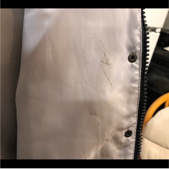 Rare Warm Puffy Iridescent Metallic Jacket Coat L - Picture 9 of 9